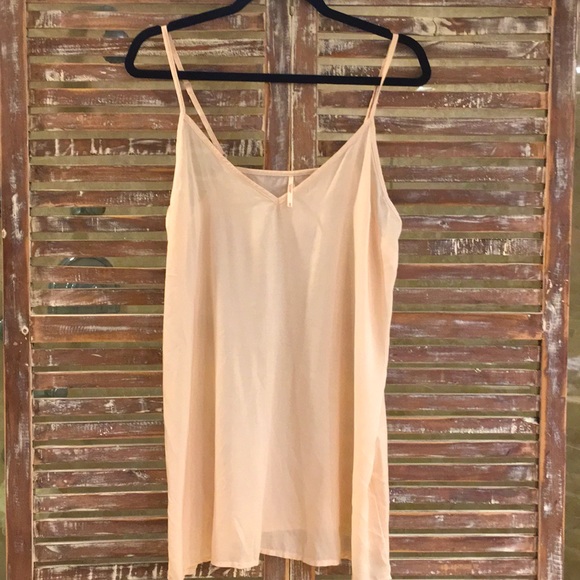 Free people nude cotton slip size medium v neck